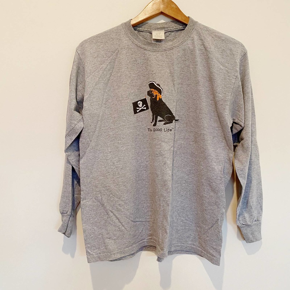 Planet Cotton "The Good Life" Dog Long Sleeve Cotton Tee Shirt